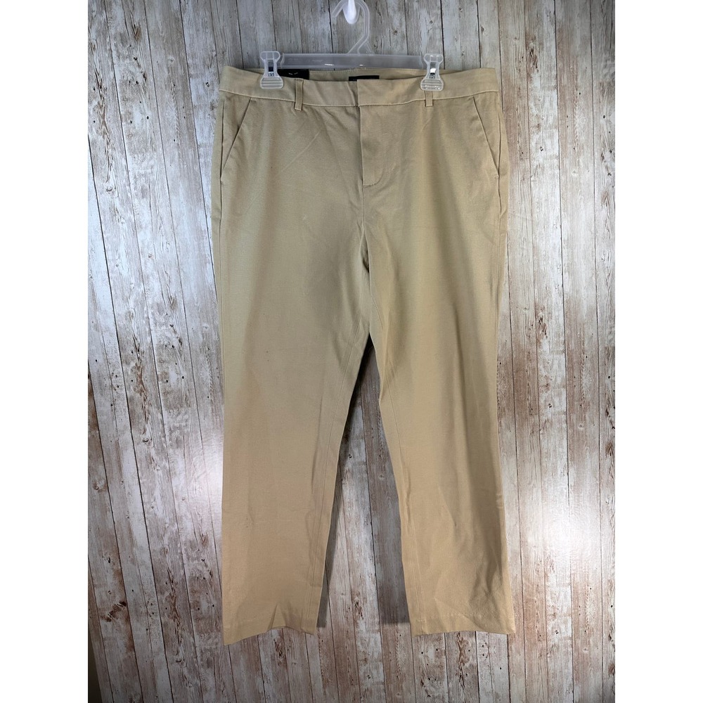 Tommy Hilfiger Womens Pants 14 Brown Slim Fit Stretch Straight Leg Relaxed Fit